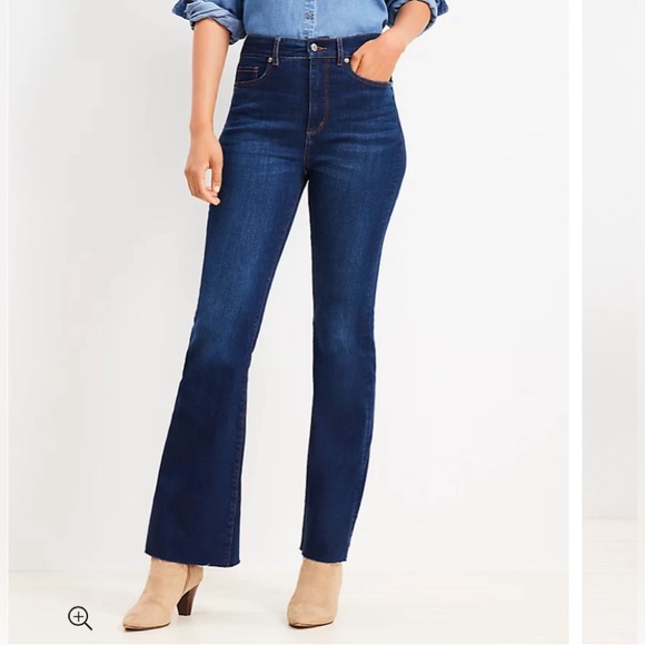 LOFT High Rise Slim Flare Jean - Picture 1 of 15